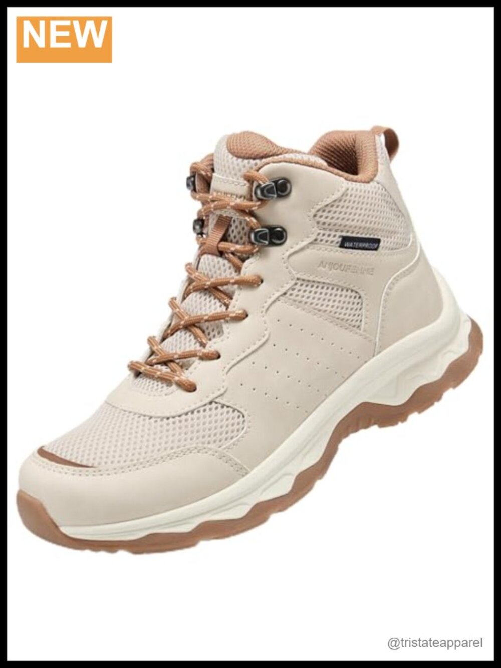 ANJOUFEMME Waterproof Hiking Boots Lightweight Non-Slip Outdoor